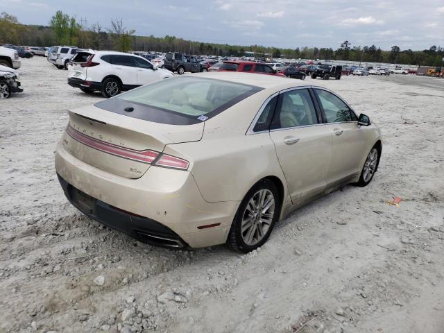 3LN6L2LU4ER817485 - 2014 LINCOLN MKZ HYBRID CREAM photo 3