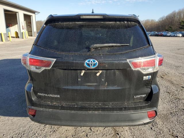 5TDDCRFH2GS018940 - 2016 TOYOTA HIGHLANDER HYBRID LIMITED BLACK photo 6