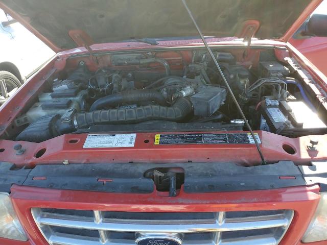 1FTYR14U91PA79818 - 2001 FORD RANGER SUPER CAB RED photo 11