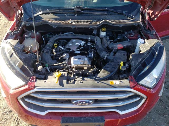 MAJ3S2GE9KC302821 - 2019 FORD ECOSPORT SE წითელი ფოტო 12