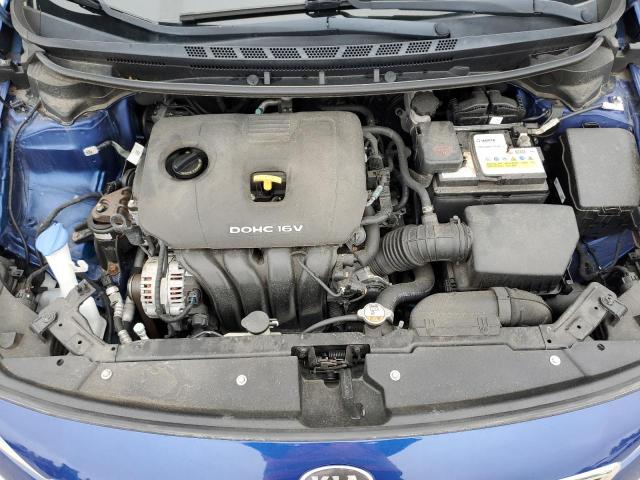 3KPFK4A71HE158860 - 2017 KIA FORTE LX BLUE photo 11