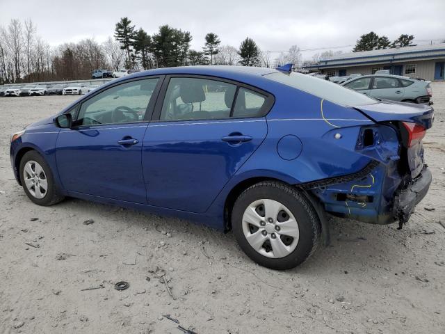 3KPFK4A71HE158860 - 2017 KIA FORTE LX BLUE photo 2