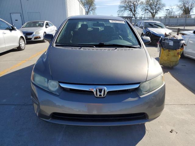 2HGFA16578H309344 - 2008 HONDA CIVIC LX GRAY photo 5