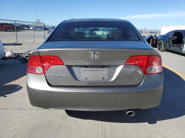 2HGFA16578H309344 - 2008 HONDA CIVIC LX GRAY photo 6