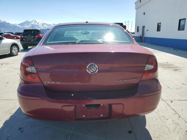 2G4WC532X51292288 - 2005 BUICK LACROSSE CX BURGUNDY photo 6