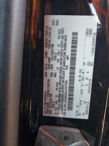 5LMCJ3D90GUJ31705 - 2016 LINCOLN MKC RESERVE შავი ფოტო 13