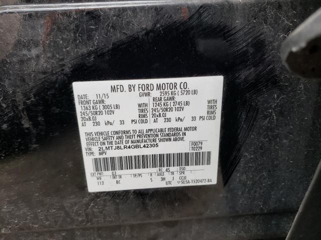 2LMTJ8LR4GBL42305 - 2016 LINCOLN MKX RESERVE Qara foto 13