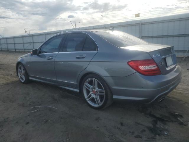 WDDGF4HB8CA614650 - 2012 MERCEDES-BENZ C 250 GRAY photo 2