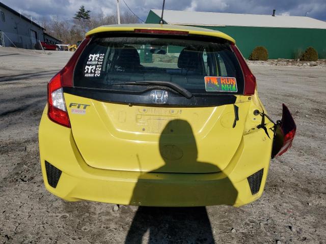 3HGGK5G54HM700945 - 2017 HONDA FIT LX YELLOW photo 6