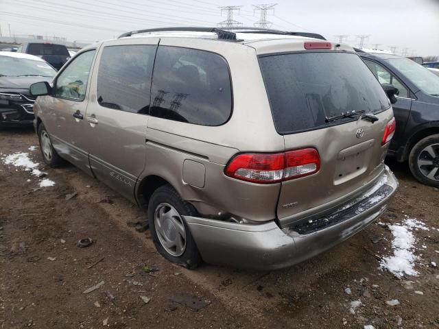 4T3ZF13C61U391198 - 2001 TOYOTA SIENNA LE TAN photo 2