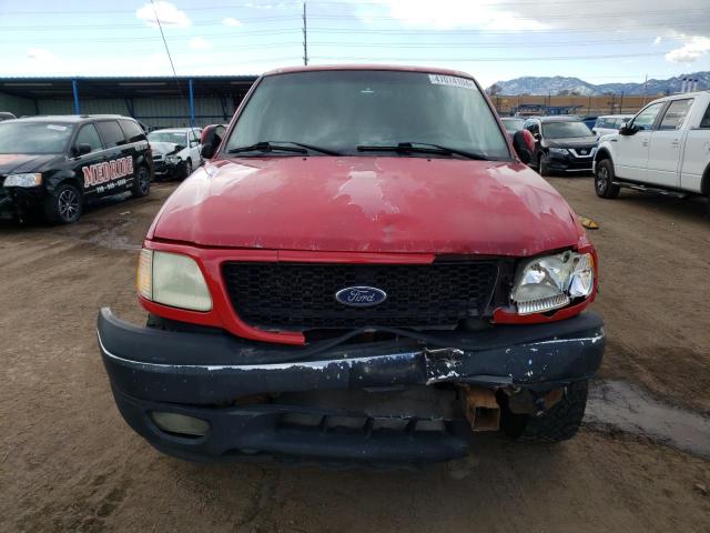 2FTRX18W12CA95682 - 2002 FORD F150 RED photo 5