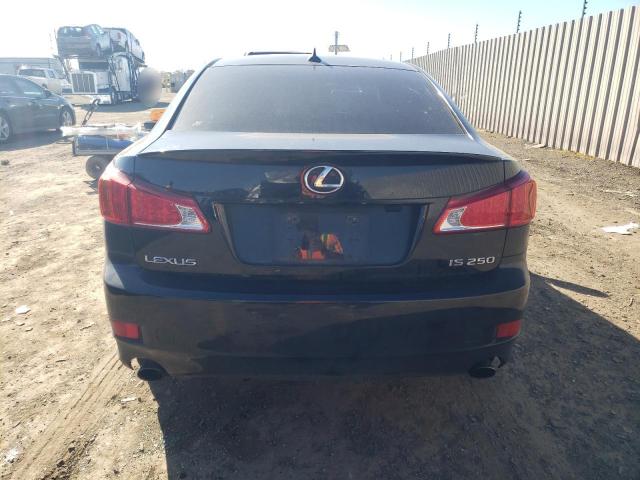 JTHBF5C2XA5124863 - 2010 LEXUS IS 250 BLACK photo 6