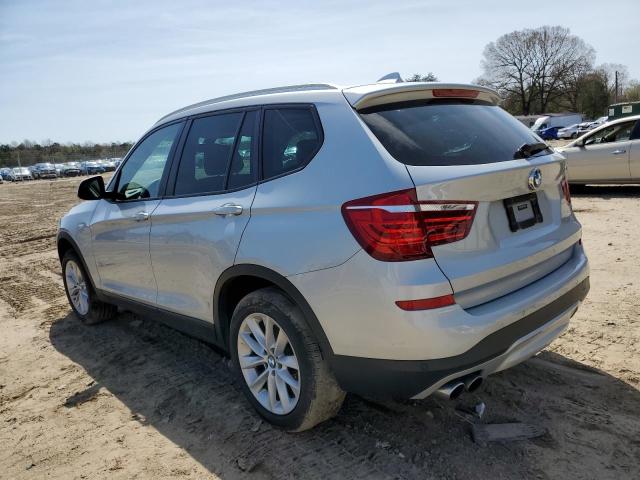 5UXWX9C3XH0W78085 - 2017 BMW X3 XDRIVE28I SILVER photo 2