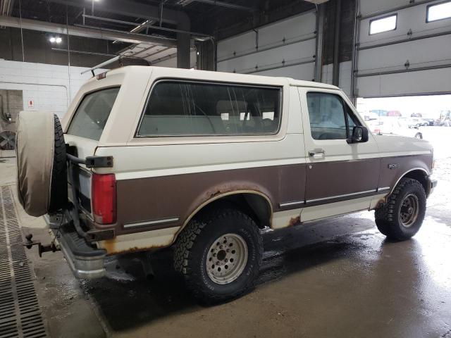 1FMEU15H4NLA65451 - 1992 FORD BRONCO U100 WHITE photo 3