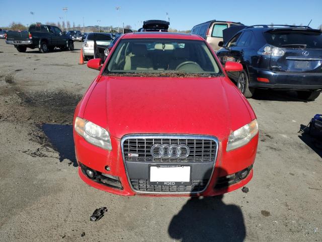 WAUAF78E98A125030 - 2008 AUDI A4 2.0T RED photo 5