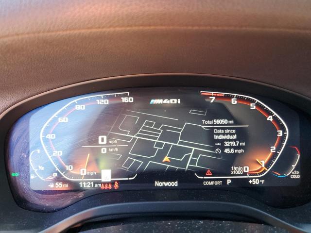 5UXTY9C06M9F71856 - 2021 BMW X3 XDRIVEM40I Черный фото 9