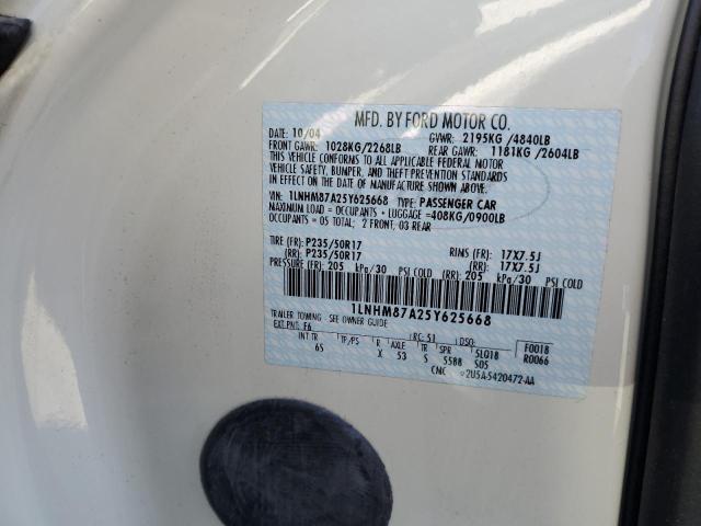 1LNHM87A25Y625668 - 2005 LINCOLN LS Ağ foto 12