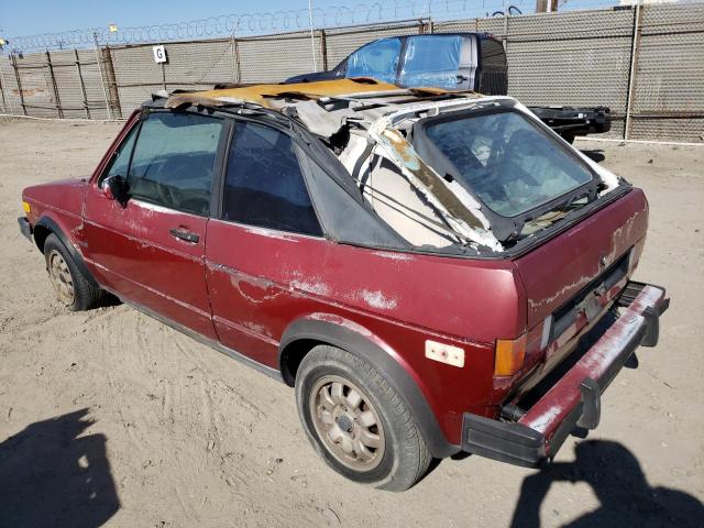 WVWCA0151EK025294 - 1984 VOLKSWAGEN RABBIT DELUXE BURGUNDY photo 2