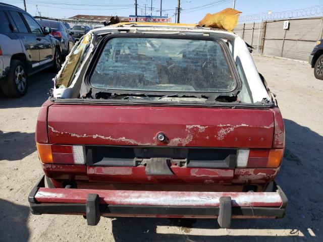 WVWCA0151EK025294 - 1984 VOLKSWAGEN RABBIT DELUXE BURGUNDY photo 6