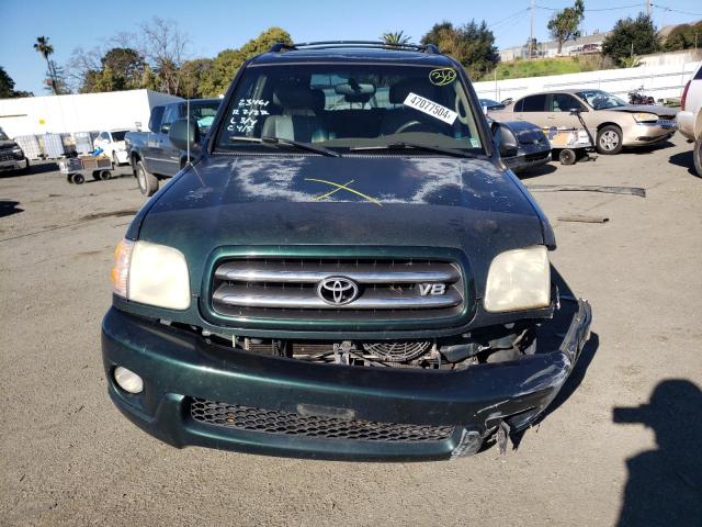 5TDBT48A03S147831 - 2003 TOYOTA SEQUOIA LIMITED GREEN photo 5