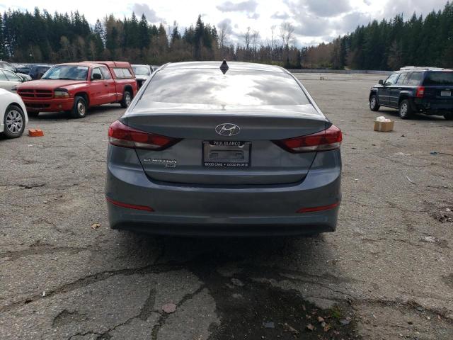 KMHD74LF5HU112829 - 2017 HYUNDAI ELANTRA SE GRAY photo 6