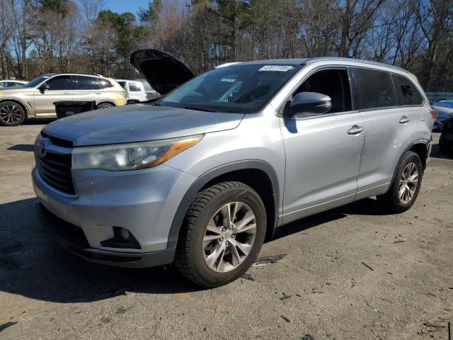 5TDJKRFH1FS174858 - 2015 TOYOTA HIGHLANDER XLE 银色 照片 1