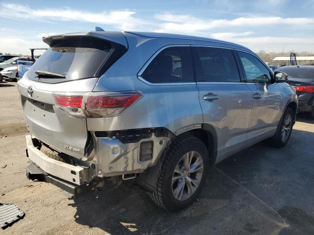 5TDJKRFH1FS174858 - 2015 TOYOTA HIGHLANDER XLE 银色 照片 3