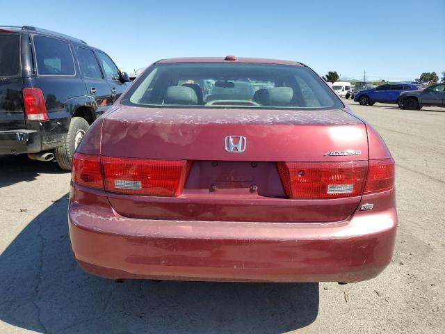 1HGCM66865A063978 - 2005 HONDA ACCORD EX BURGUNDY photo 6