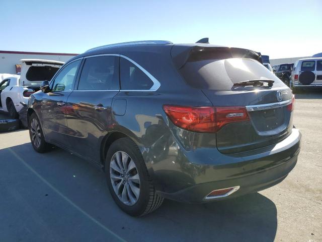 5FRYD3H40EB003066 - 2014 ACURA MDX TECHNOLOGY GRAY photo 2