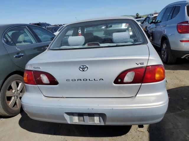 1NXBR12E8YZ383103 - 2000 TOYOTA COROLLA VE SILVER photo 6