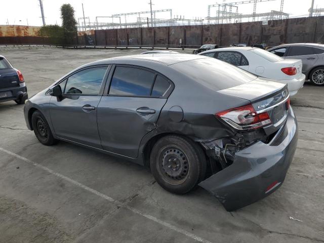 19XFB2F59DE268352 - 2013 HONDA CIVIC LX GRAY photo 2