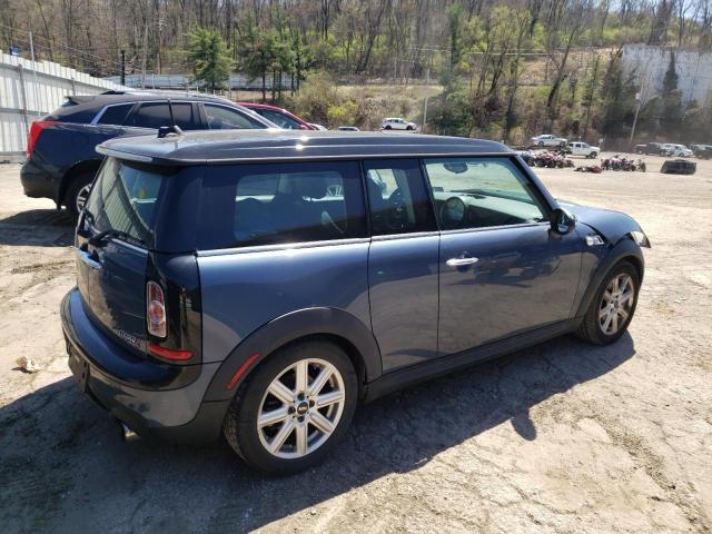 WMWZG3C56BTY30203 - 2011 MINI COOPER S CLUBMAN BLUE photo 3