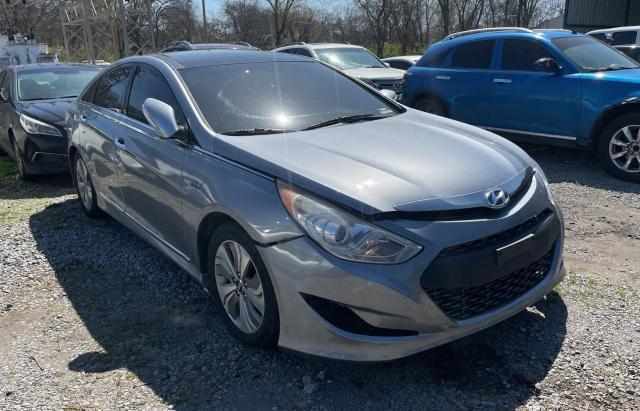 KMHEC4A4XFA132476 - 2015 HYUNDAI SONATA HYBRID GRAY photo 1