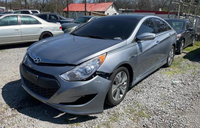 KMHEC4A4XFA132476 - 2015 HYUNDAI SONATA HYBRID GRAY photo 2