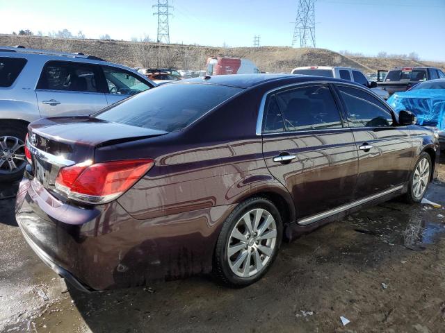 4T1BK3DB5BU383733 - 2011 TOYOTA AVALON BASE MAROON photo 3