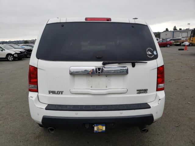 5FNYF48919B033681 - 2009 HONDA PILOT TOURING WHITE photo 6