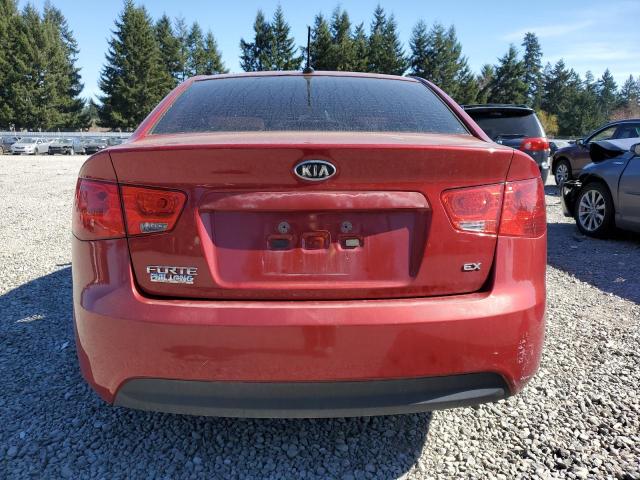 KNAFU4A28A5844889 - 2010 KIA FORTE EX BURGUNDY photo 6