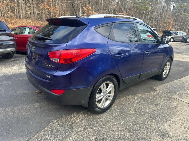 KM8JUCACXBU260139 - 2011 HYUNDAI TUCSON GLS BLUE photo 4