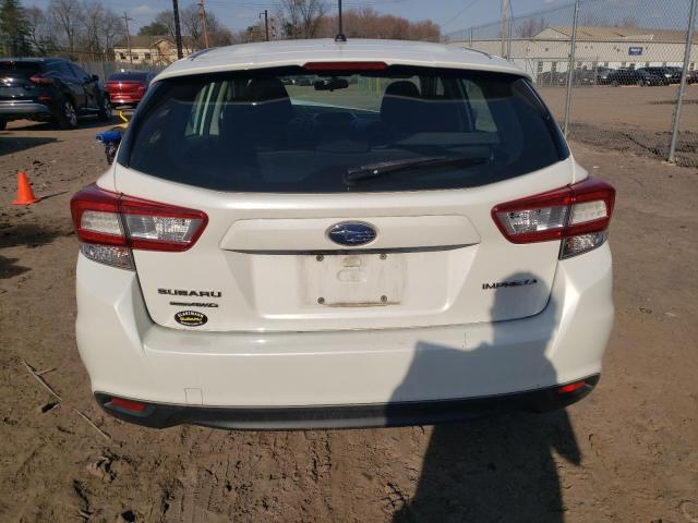 4S3GTAA62K3751407 - 2019 SUBARU IMPREZA WHITE photo 6