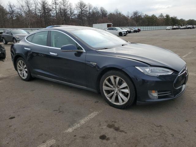 5YJSA1DN3DFP13791 - 2013 TESLA MODEL S BLUE photo 4