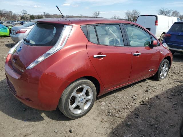 JN1AZ0CP8CT015497 - 2012 NISSAN LEAF SV RED photo 3