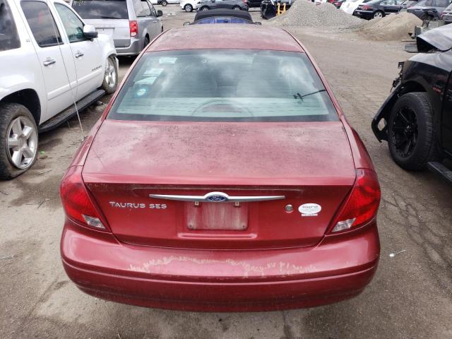 1FAFP55U81G214408 - 2001 FORD TAURUS SES BURGUNDY photo 6