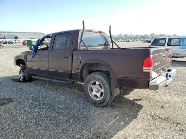 1D7HG48N34S693751 - 2004 DODGE DAKOTA QUAD SLT PURPLE photo 2