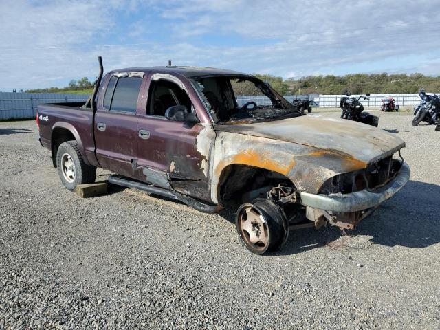 1D7HG48N34S693751 - 2004 DODGE DAKOTA QUAD SLT PURPLE photo 4