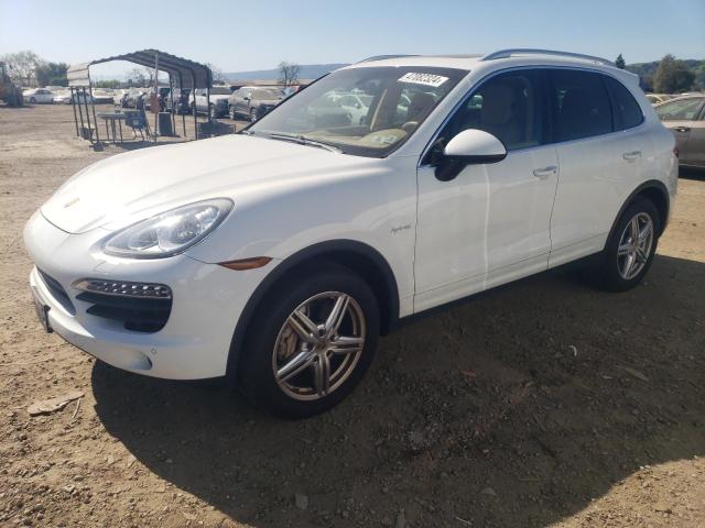 WP1AE2A26ELA51346 - 2014 PORSCHE CAYENNE S HYBRID WHITE photo 1