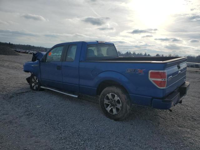 1FTFX1EF5EFA43083 - 2014 FORD F150 SUPER CAB BLUE photo 2