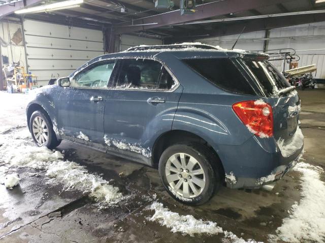 2CNFLPE56B6458226 - 2011 CHEVROLET EQUINOX LT BLUE photo 2