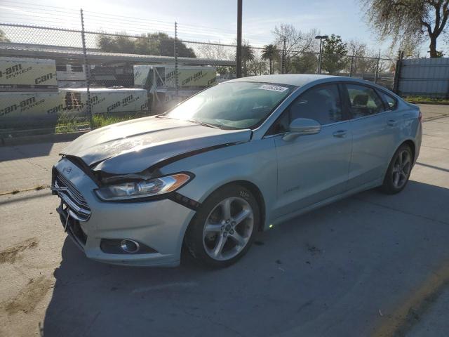 3FA6P0LU6DR148993 - 2013 FORD FUSION SE HYBRID TURQUOISE photo 1