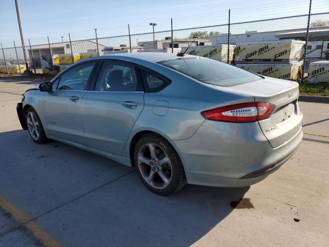 3FA6P0LU6DR148993 - 2013 FORD FUSION SE HYBRID TURQUOISE photo 2