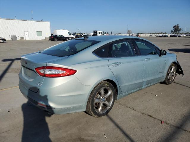 3FA6P0LU6DR148993 - 2013 FORD FUSION SE HYBRID TURQUOISE photo 3